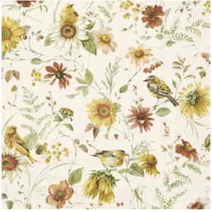 Lunsj Serviett Late Summer Beauties Cream