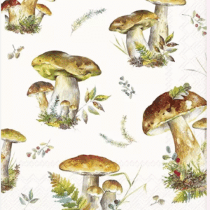 Lunsj Serviett Mushroom Collection Cream
