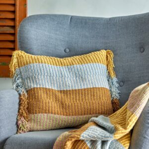 Isnel Pledd, Gul, Resirkulert Bomull