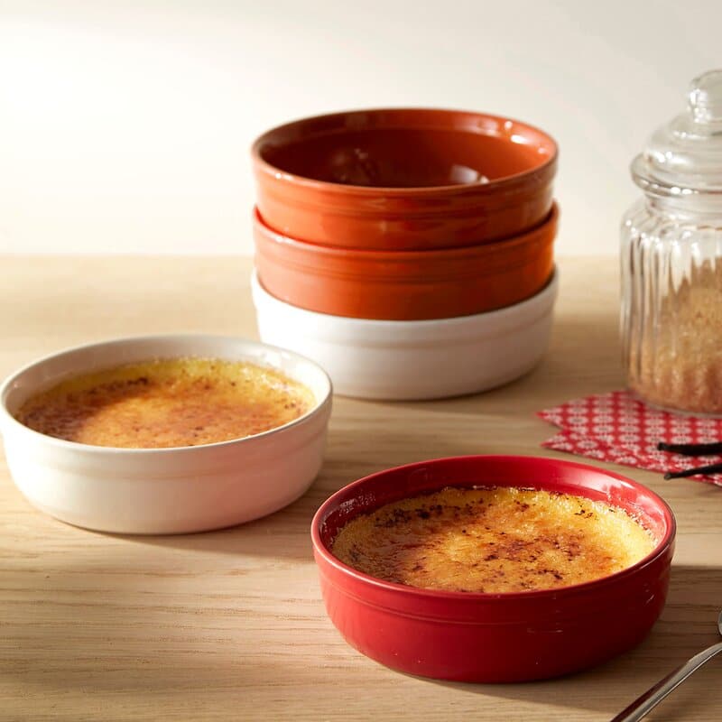 Creme brulee form 2 stk 13 cm rød