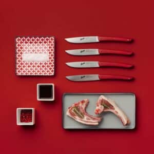 Color Red biffkniver 11cm, 4 stk