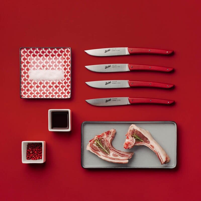 Color Red biffkniver 11cm, 4 stk