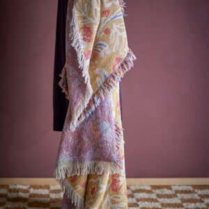 Reims rutete, gul, resirkulert bomull