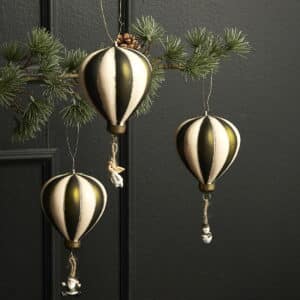 Ballong m/motiv 8cm glass, assortert