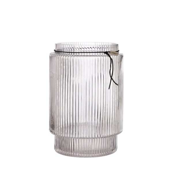 Glassvase d19,5 h28 riflet - Bilde 2