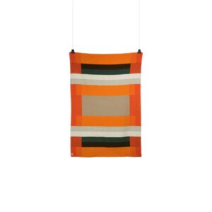 Ullpledd 135x200cm, Mikkel Orange