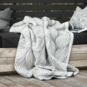 Ullpledd 135x200cm, Flette Natur
