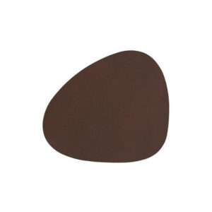 CURVE GLASSBRIKKE NUPO MØRK BRUN 11X13 CM