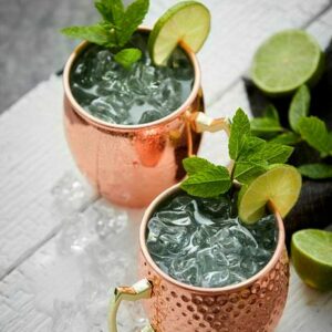 Glas Moscow mule krus 55 cl 2 stk. Kobber