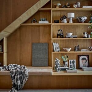 Salobre-rutete, svart, resirkulert bomull