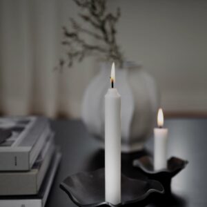 Lysestake til kronelys, d9 h4 svart