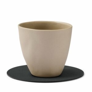 Circle Nupo glassbrikke 10 cm svart