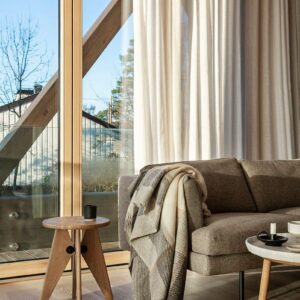 Frynsepledd Ull 140X220cm, Myrull Beige