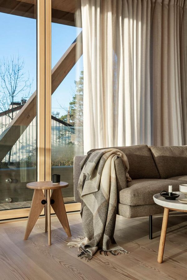 Frynsepledd Ull 140X220cm, Myrull Beige