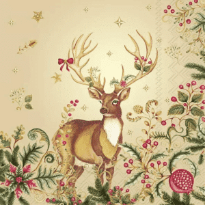 Lunsj Serviett, Opulent deer