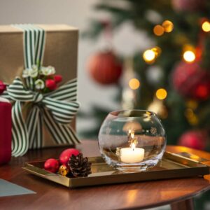 Toy's Delight telysholder 11x11 cm klar