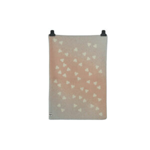 Babypledd Ull 67x100cm, Melvin Rosa/Lys Blå