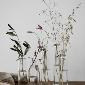 Glassvase Ø5 H20 cm