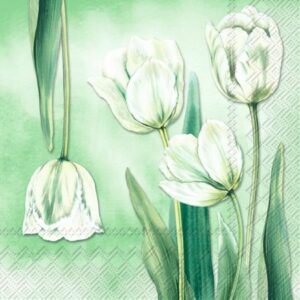 LUNSJ SERVIETT TULIPANA GREEN vår/Sommer