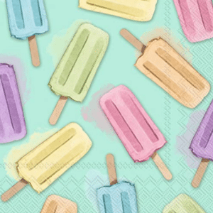 LUNSJ SERVIETT GLACES TURQUOISE, Sommer