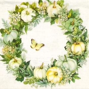 Lunsj Serviett Ihr Pumpkin Wreath