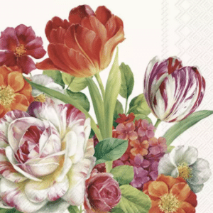 Blooming in spring Cream Lunch serviett, Vår