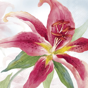 Cocktailservietter, Exotic Lily Sommer