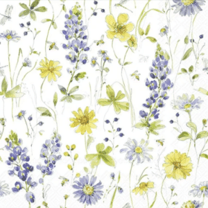 Lunsj Serviett Lovely Blues Allover, Vår/Sommer