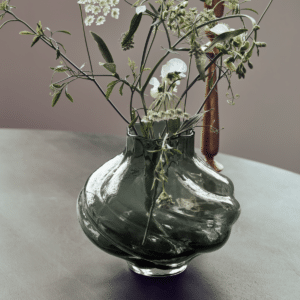 Vase, HDTurn, Røkt grå