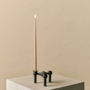 STOFF Nagel lysestake mansjett, svart (sett med 3 stk.)