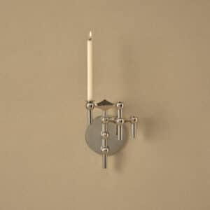 STOFF Nagel lysestake mansjett, Krom (sett med 3 stk.)