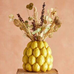 Limone Vase H:22 Gul, Stentøy