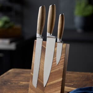 Knivblokk 16 x 12,2 x 21,6 cm Akasie