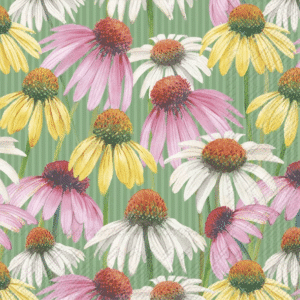 Cocktailservietter Pastel Garden Green, Vår/sommer