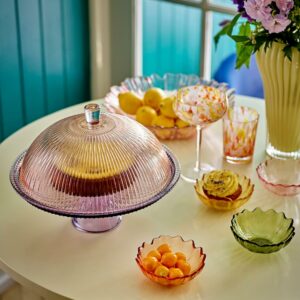 Tayo kakeform med lokk, flerfarget, glass