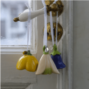 Vårblomter 3stk, Blåklokke, Snøklokke og Smørblomst 5cm