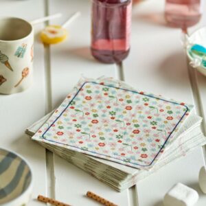 Kirsebærserviett, 2 sider