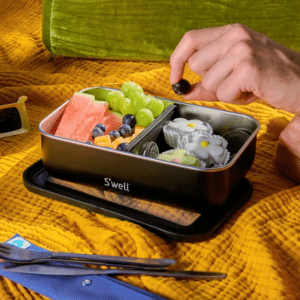 Bento Box matboks, Svart onyx