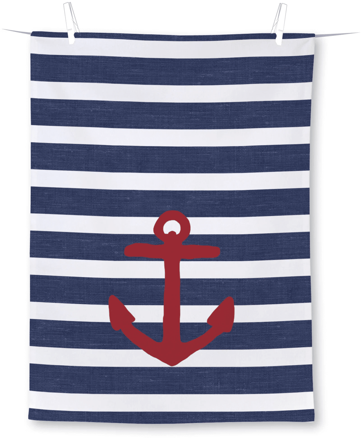 Kjøkkenhåndkle, Anchor Blue