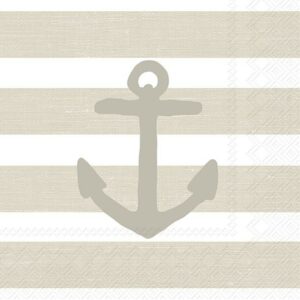 Cocktailservietter anchor Cream